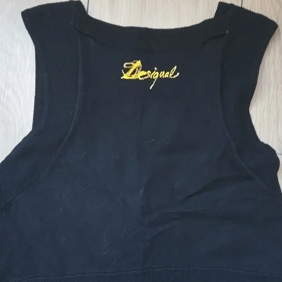 Desigual Black Dress with Colorful Embroidery size M - Picture 8 of 12